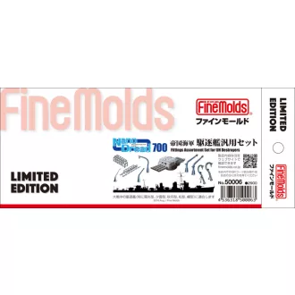   Fine Molds IJN Fittings Assortment Set for IJN Destroyers - torpedó és vetőcső készlet