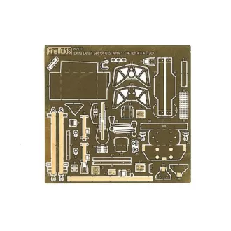   Fine Molds US Army 1/4-Ton 4x4 Truck Detail Up Parts - harcjármű makett feljavító készlet