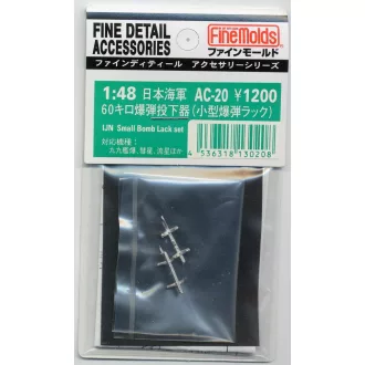   Fine Molds IJN Small Bomb Rack Set (Metal) - repülőbomba készlet