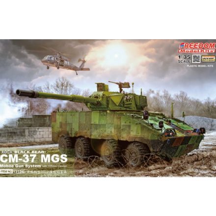 Freedom Model ROCA CM-37 Mobile-Gun System Black Bear with 105mm Gun makett