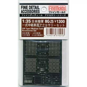   Fine Molds IJA Type1 Medium Tank Accessories - harcjármű makett feljavító készlet
