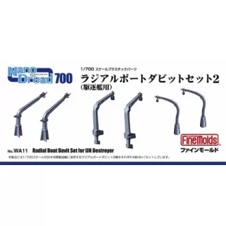   Fine Molds Radial Boat Davits Set Vol.2 (For Small Vessels) - hajómakett feljavító készlet