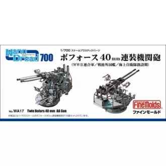   Fine Molds Twin Mount Bofors 40 mm AA - hajófedélzeti fegyverzet készlet