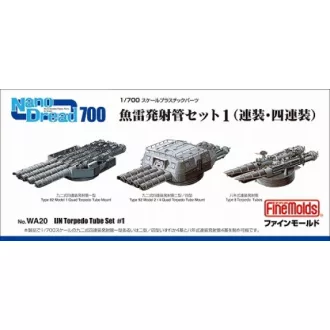   Fine Molds IJN Torpedo Tube Set 1 - torpedó és vetőcső készlet