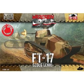   First to Fight Renault FT-17 light tank with octagonal turret and a machine gun makett