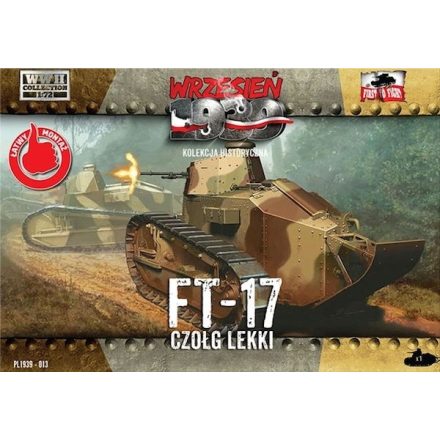First to Fight Renault FT-17 light tank with octagonal turret and a machine gun makett
