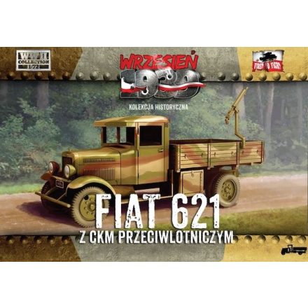 First to Fight Polish Fiat 621 with AA machine gun makett