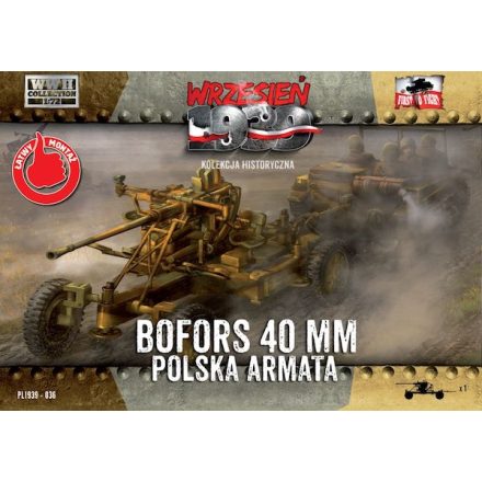 First to Fight Polish Bofors 40mm Anti Aircraft Gun makett