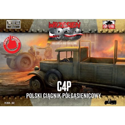 First to Fight C4P Polish Halftrack Artillery Tractor makett