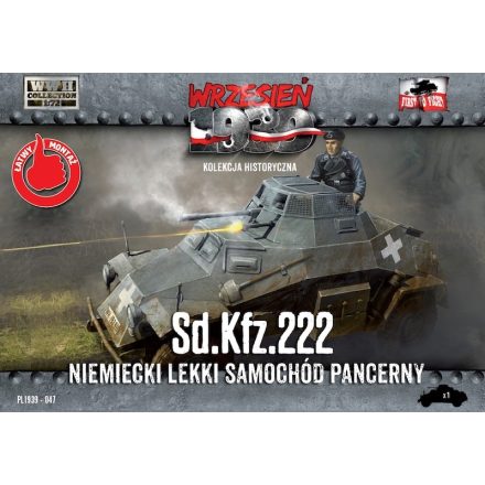 First to Fight Sd.Kfz.222 German Light Armored Car makett