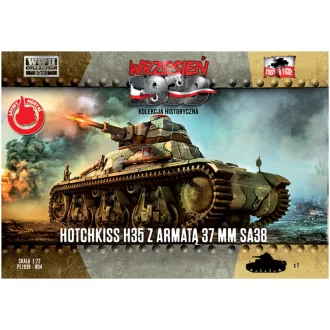 First to Fight Hotchkiss H35 with 37mm SA38 gun makett