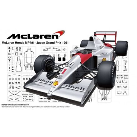 Fujimi McLaren Honda MP4/6 1991 (Japan GP/San Marino GP/Brazil GP) makett