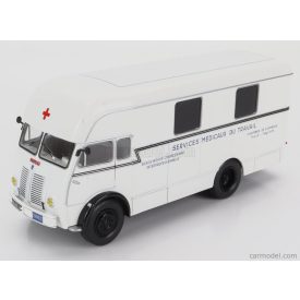   EDICOLA BERLIET GLA 5 TRUCK FOURGON INTEGRAL SURELEVE SERVICE MEDICAUX DU TRAVAIL AMBULANCE 2-ASSI 1961