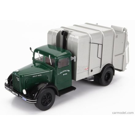 EDICOLA BERLIET GDR 7W TRUCK TRASPORTO RACCOLTA RIFIUTI URBANI 2-ASSI 1954