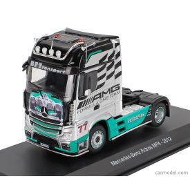   EDICOLA MERCEDES BENZ ACTROS MP4 1851 TRUCK N 77 TEAM MERCEDES-AMG PETRONAS F1 FORMULA ONE 2-ASSI 2012