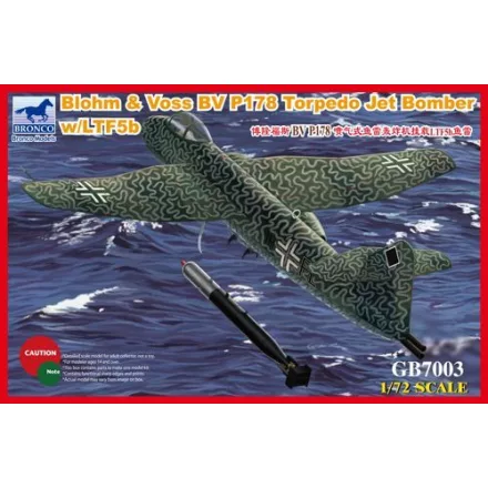 Bronco Blohm & Voss Bv P 178 Torpedo Jet Bomber makett