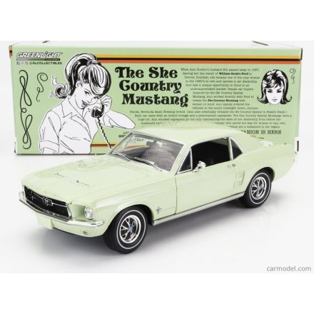 Greenlight Ford USA MUSTANG COUPE 1968 - THE SHE COUNTRY MUSTANG