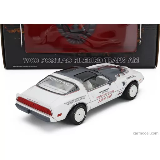 Greenlight Pontiac FIREBIRD TRANS AM 1980 - OFFICIAL PACE CAR 58th RALLY PIKES AUTO HILL CLIMB
