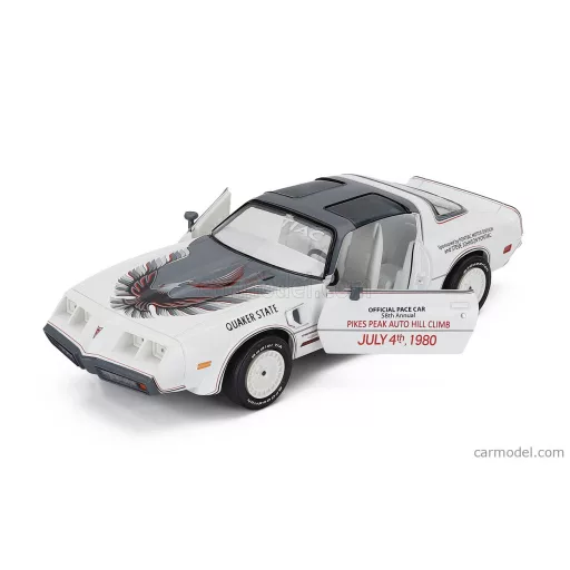 Greenlight Pontiac FIREBIRD TRANS AM 1980 - OFFICIAL PACE CAR 58th RALLY PIKES AUTO HILL CLIMB
