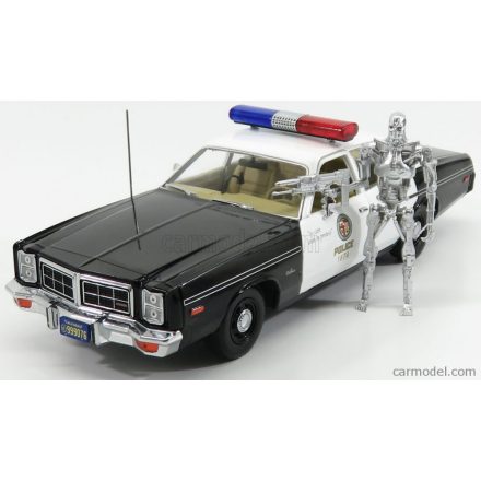 Greenlight DODGE  MONACO POLICE 1977 WITH T-800 ENDOSKELETON FIGURE - THE TERMINATOR