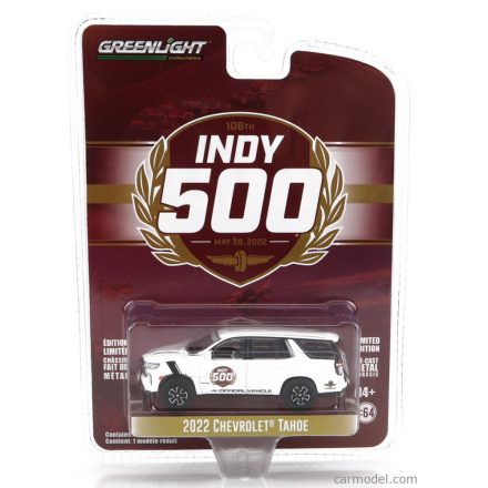 Greenlight CHEVROLET TAHOE OFFICIAL PACE CAR INDIANAPOLIS 500 MILE RACE 2022
