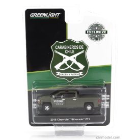   Greenlight CHEVROLET SILVERADO Z71 PICK-UP POLICE CARABINEROS DE CHILE 2018
