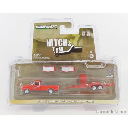 Greenlight CHEVROLET C-10 PICK-UP WITH STP TRAILER 1968