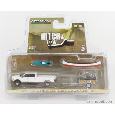 Greenlight DODGE RAM 2500 PICK-UP WITH TRAILER + KAYAK 2022