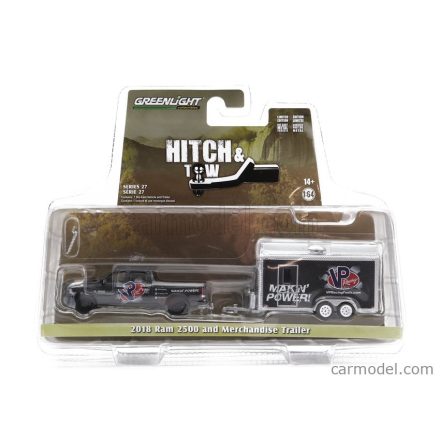 Greenlight CHEVROLET RAM 2500 PICK-UP 2018 WITH TRAILER VP RACING