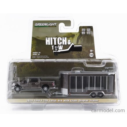 Greenlight Ford F-150 PICK-UP LARIAT 4x4 2020 WITH GLASS DISPLAY TRAILER