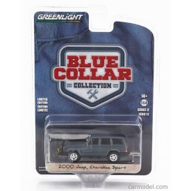   GREENLIGHT JEEP CHEROKEE SPORT WITH SNOW PLOW SPAZZANEVE 2000