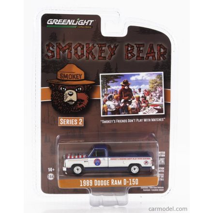 Greenlight DODGE RAM D-150 PICK-UP 1989 - SMOKEY BEAR