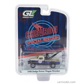  Greenlight DODGE TRUCK POWER WAGON CHEVRON GASOLINE 1948 - WRECKER ROAD SERVICE