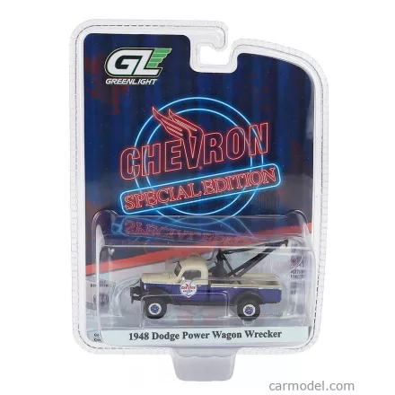 Greenlight DODGE TRUCK POWER WAGON CHEVRON GASOLINE 1948 - WRECKER ROAD SERVICE