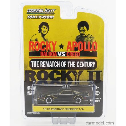 Greenlight Pontiac FIREBIRD TRANS-AM 1979 - ROCKY VS APOLLO - ROCKY II MOVIE