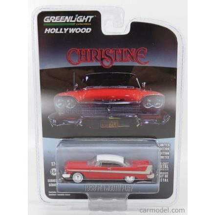 Greenlight PLYMOUTH FURY 2-DOOR 1958 - CHRISTINE LA MACCHINA INFERNALE