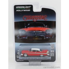   Greenlight PLYMOUTH FURY 2-DOOR 1958 - BLACK WINDOWS - EVIL VERSION - CHRISTINE LA MACCHINA INFERNALE