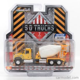   Greenlight MACK TRUCK GRANITE CEMENT MIXER BETONIERA 3-ASSI 2019