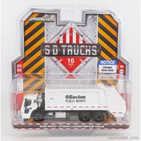   Greenlight MACK GRANITE REFUSE TRUCK CASSONE RIBALTABILE 4-ASSI TRASPORTO RIFIUTI BOSTON 2020