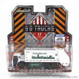   Greenlight MACK LR REAR REFUSE TRUCK CASSONE RIBALTABILE 3-ASSI 2021 - TRASPORTO RIFIUTI