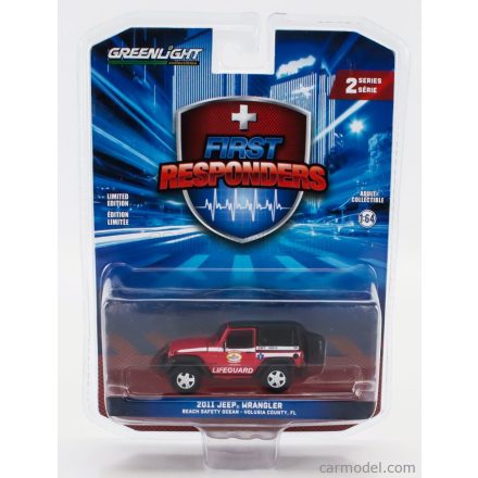 GREENLIGHT JEEP WRANGLER LIFEGUARD FLORIDA BEACH 2011