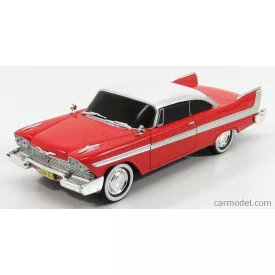   Greenlight PLYMOUTH FURY 2-DOOR 1958 - BLACK WINDOWS - EVIL VERSION - CHRISTINE LA MACCHINA INFERNALE