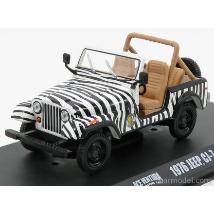 GREENLIGHT JEEP CJ-7 OPEN 1976 - WHEN NATURE CALLS - ACE VENTURA - MOVIE 1995