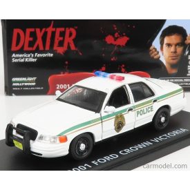   Greenlight Ford CROWN VICTORIA INTERCEPTOR MIAMI POLICE 2001 - DEXTER