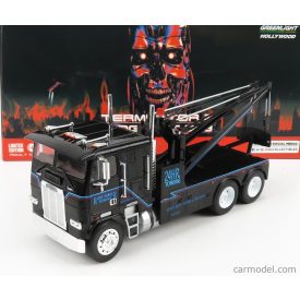   Greenlight FREIGHTLINER FLA 9664 TRACTOR TRUCK GRU CRANE 3-ASSI 1991 - TERMINATOR 2 - THE JUDGMENT DAY - IL GIORNO DEL GIUDIZIO
