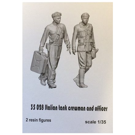 Glowel Miniatures Italian tank crewman and officer