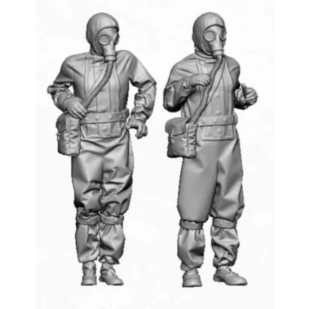 Glowel Miniatures Soviet tank crew in chemical protective gear