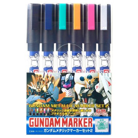 Mr Gundam Metallic Marker Set 2