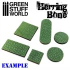 Green Stuff World Rolling Pin Herringbone
