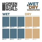Green Stuff World Wet water proof SandPaper 180x90mm - 600 grit